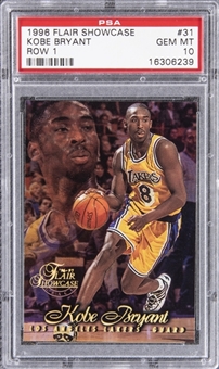 1996-97 Flair Showcase Row 1 #31 Kobe Bryant Rookie Card - PSA GEM MT 10